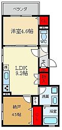 STcourt萱島東 2LDKの間取図画像