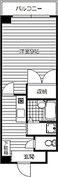 デイグラン香里園北 1Kの間取図画像