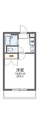 レオパレスOHI 1Kの間取図画像
