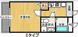 サン・ルモンド岡山手 1Kの間取図画像
