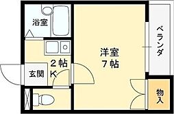ランテルディ 1Kの間取図画像