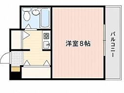 アルカディア・枚方 1Kの間取図画像
