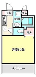 ルーセントオーデンアネックス 1Kの間取図画像