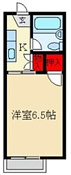 サンシャインエイト 1Kの間取図画像