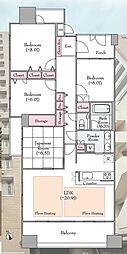 ドラゴンマンション相模原参番館 4LDKの間取図画像
