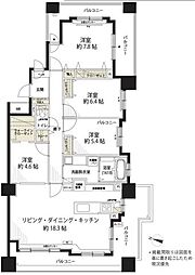 アルス近代美術館ウエスト 4LDKの間取図画像