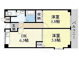 🉐敷金礼金0円！🉐近鉄信貴線 服部川駅 徒歩23分