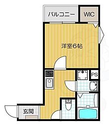 REGIES八尾駅前 1Kの間取図画像