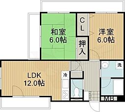 ルルド今米 3LDKの間取図画像