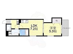 コラッジオ衣摺 1LDKの間取図画像