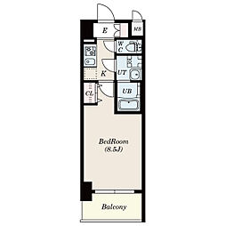 S-RESIDENCE浄心2 1Kの間取図画像