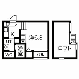 レクセラ 1Kの間取図画像
