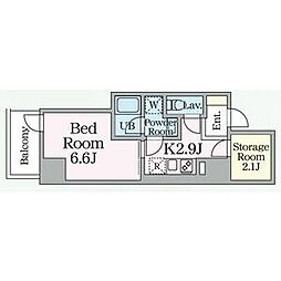 E-city大須 1SKの間取図画像