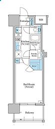 ブランシエスタ泉 1Kの間取図画像