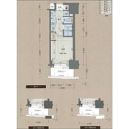 プレサンスサカエリバースタイル 1Kの間取図画像
