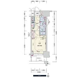 プレサンス広小路通葵 1Kの間取図画像