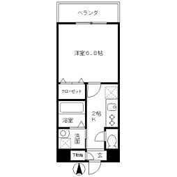 meLiV桜山 1Kの間取図画像