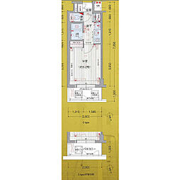 プレサンス久屋大通公園サウス 1Kの間取図画像