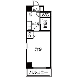 ファミール今池 1Kの間取図画像