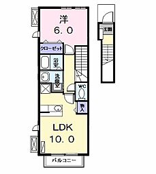 金船ハウス 1LDKの間取図画像