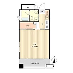 リバーフロントレジデンス 1Kの間取図画像