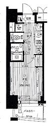 プレサンスサカエリバースタイル 1Kの間取図画像