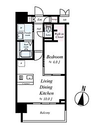プレサンス丸の内レジデンス 1LDKの間取図画像