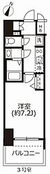 アドバンス名古屋モクシー 1Kの間取図画像