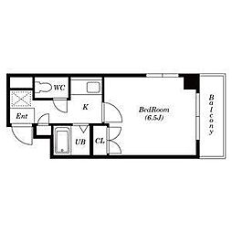 ルミナ新栄 1Kの間取図画像