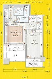 プレサンス泉セレグレード 1LDKの間取図画像
