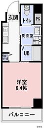 ワイズタワー新栄 1Kの間取図画像