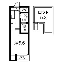 VillaLaFonte 1Kの間取図画像