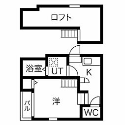 フォレストヒルズ 1Kの間取図画像