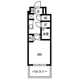 名古屋市中区新栄2丁目マンション 1Kの間取図画像