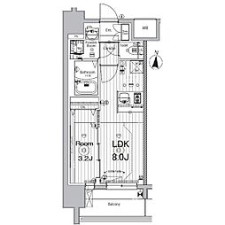 名古屋市中区新栄2丁目マンション 1LDKの間取図画像