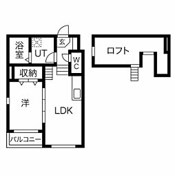 プリマベーラK 1LDKの間取図画像