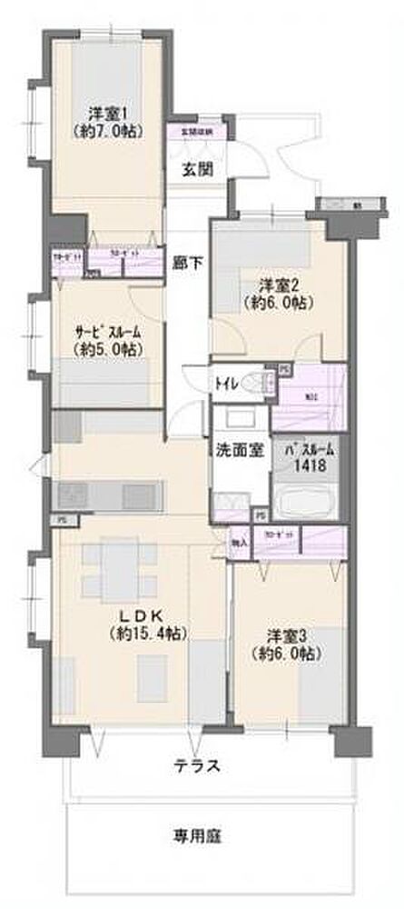 3SLDK 間取り
