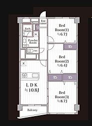 間取図画像 3LDK