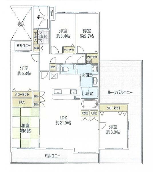 間取りを拡大表示