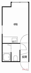 アルハンブラ ワンルームの間取図画像