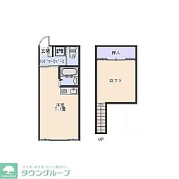 フォレストヒル ワンルームの間取図画像