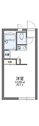 レオパレス南本町 1Kの間取図画像