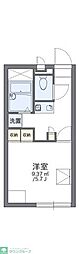 レオパレスエクレール 1Kの間取図画像