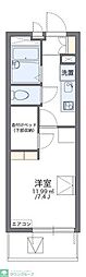 レオパレス翡翠第一 1Kの間取図画像