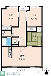 ヴィラ・エスポワール 3LDKの間取図画像