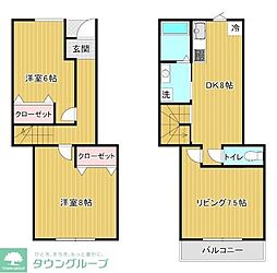 ユニヴェール 3DKの間取図画像