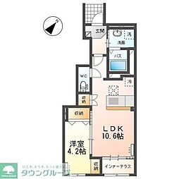 仮)高崎市上小鳥町N様アパート新築工事 2LDKの間取図画像
