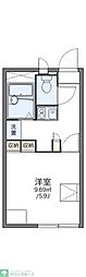 レオパレスアロマ赤坂2 1Kの間取図画像
