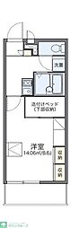 レオパレス辻薬師 1Kの間取図画像