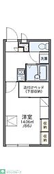 レオパレスブルーアイ 1Kの間取図画像